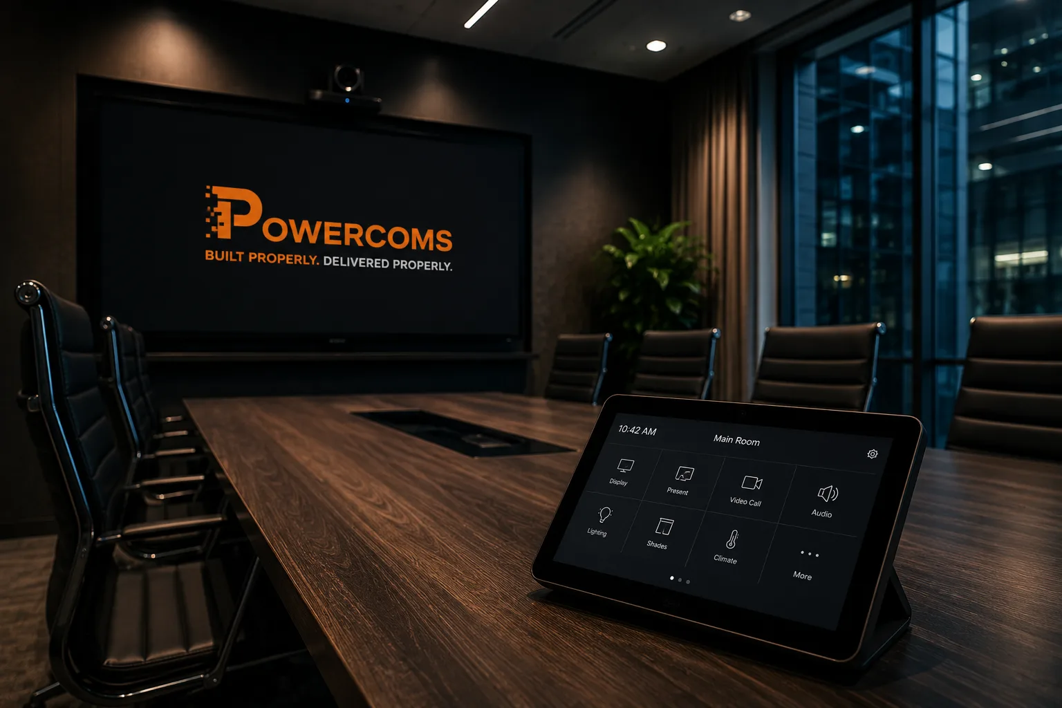 Meeting room AV technology